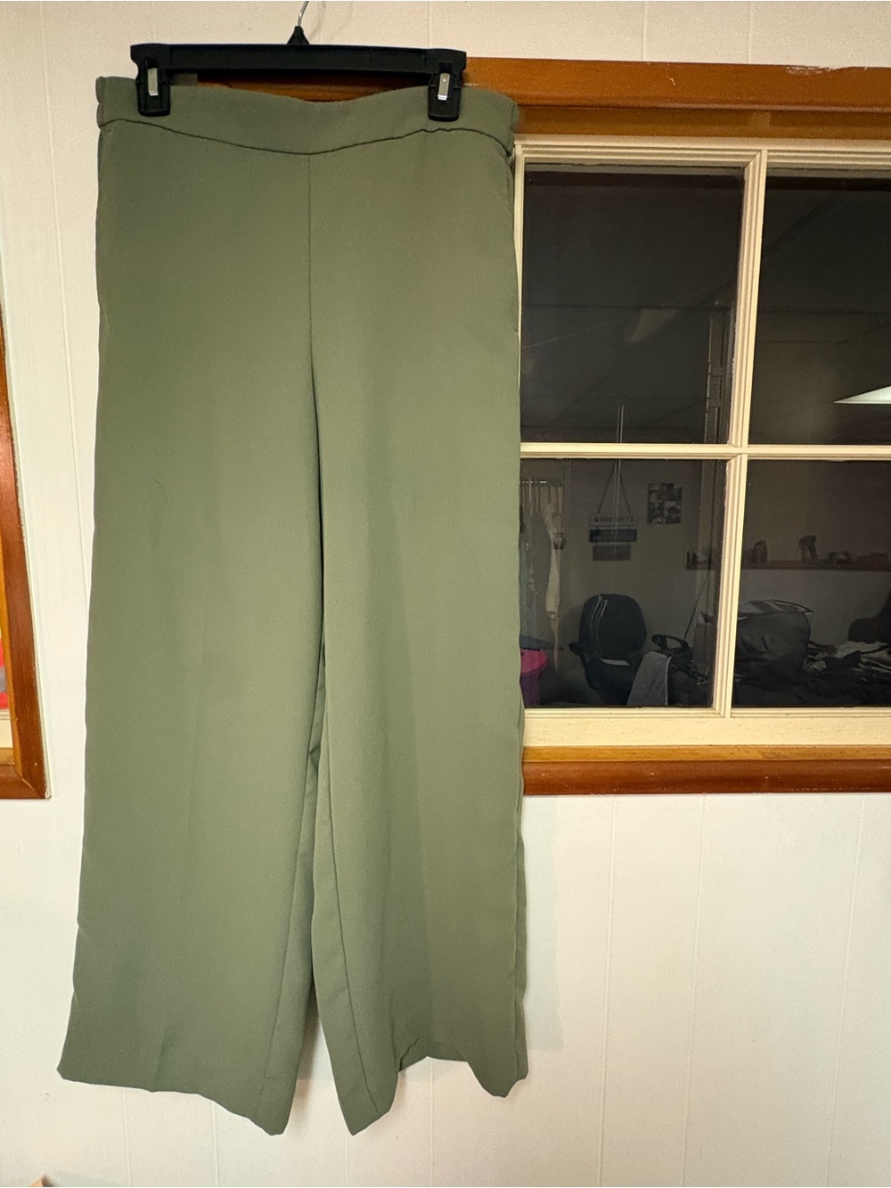 J. Crew Women's Wide-Leg Cropped Pants in Olive